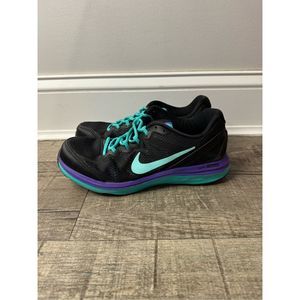 Nike Black and Teal Athletic Shoes